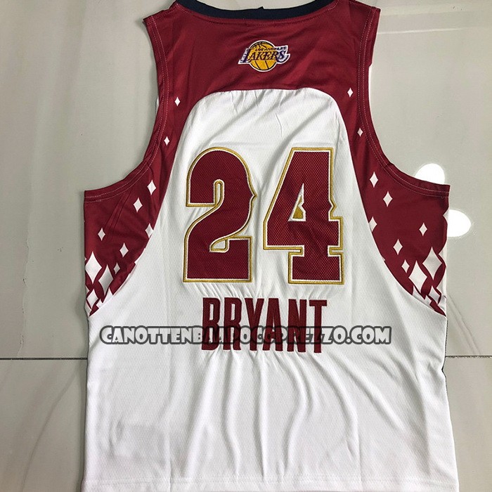 Canotte All Star 2007 Los Angeles Lakers Kobe Bryant NO 24 Bianco